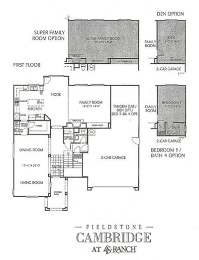 Cambridge Homes for Sale | 4S Ranch | Residence 1 Floorplans